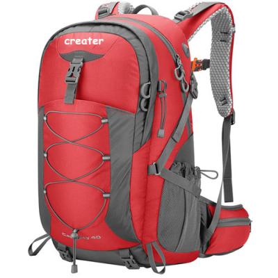 China Mochila impermeável para caminhadas ao ar livre 40L Ripstop Nylon com capa de chuva à venda