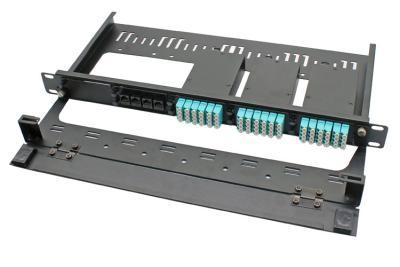 中国 データ センタのための1U 19インチ96の中心MPO MTPのラック マウントのパッチ盤 販売のため