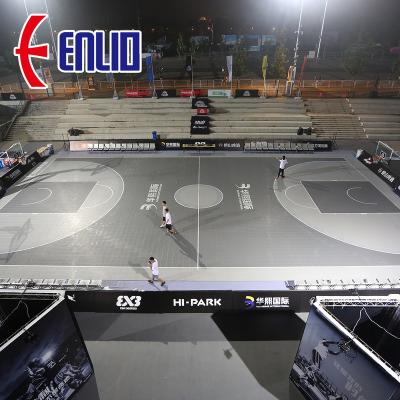 China FIBA 3X3 U23 World Cup Waterproof Wear-resistant Anti-slip Flooring With FIBA Certification for sale