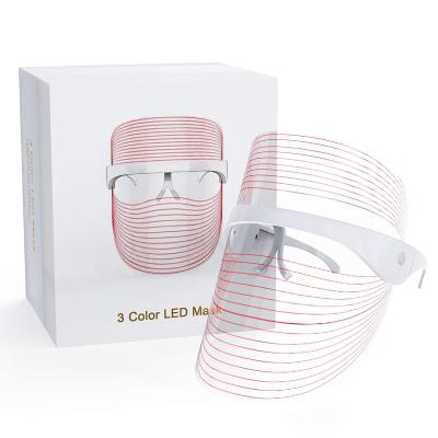 China Dye Removal LED Face Mask Light Therapy 7 Colors Light Therapy Photon Beauty Device For Facial Rejuvenation Wrinkle Reduction for sale