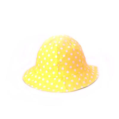 China New Fashion Character Child Cotton Infant Simple Bucket Hats 100% Outdoor Children Sun Hats for sale