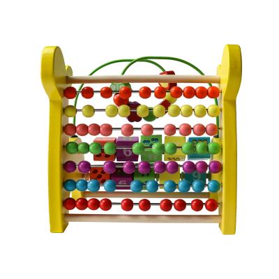 China C05205 Montessori Toys Manipulative Math Beads Preschool Classic Giraffe Kids Wooden Abacus Counting Toys For Toddlers for sale