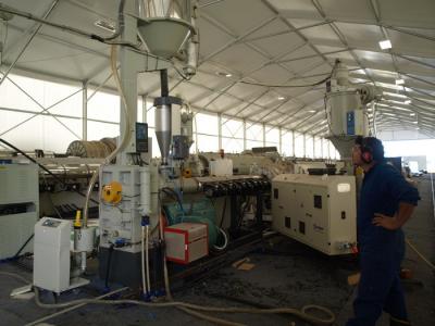 Cina Linea di produzione solida del tubo del grande HDPE del diametro, linea di produzione di plastica del tubo SpA automatica in vendita