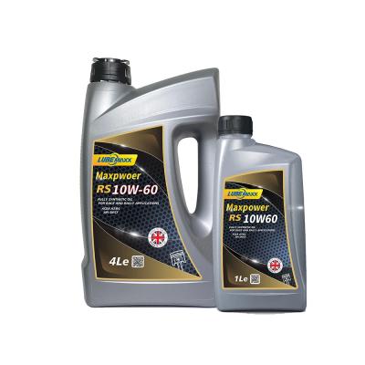 China Maxpower RS SAE 10W-60 Aceites para motores de automóviles de pasajeros sintéticos para aplicaciones de carreras y rallyes en venta