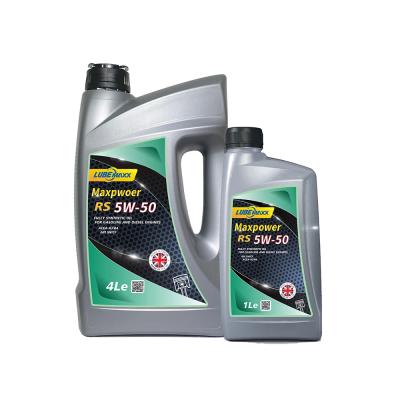 China Lubemaxx Maxpower SR SAE 5W50 Aceite de motor resistente a la suciedad y los depósitos para automóviles de pasajeros en venta