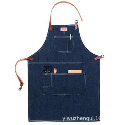 China 2021 Newest Cotton Apron Sleeveless Apron Wholesale Sleeveless Antifouling Cotton Apron for sale