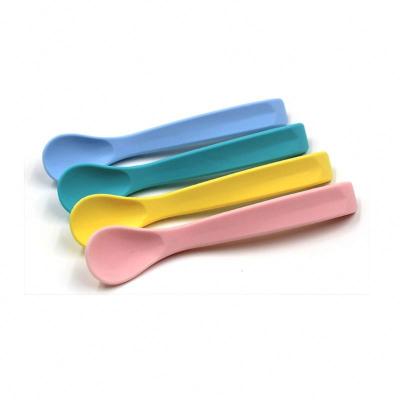 China Viable 2020 New Baby Spoons Food Grade Silicone Heat Resistant Spoons for sale