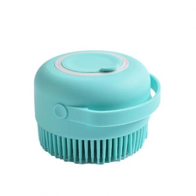 China EXFOLIATE Silicone Baby Bath Brush Baby Shower Head Massager Brush Silicone Bath Body Brush for sale