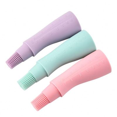 China Sustainable Silicone Kitchen Tool BBQ Cooking Oil Honey Sauce Bottle Brush Pastry Grill Basting Brushes for sale