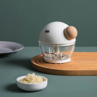 China Viable Smart Instruments Tiny Crank Multifunction Manual Pull Cutter Vegetable Shredder Garlic Rope Meat Quick Pullcord Cleaver for sale