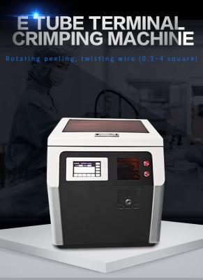 Chine Le tube en vrac a pré isolé le dépouillement semi automatique de fil et la machine de rabattement terminale à vendre