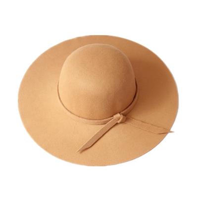 China Plush Women Lady Moomy Little Girl Kids Children Around Crown Wool Soft Felt Hat for sale