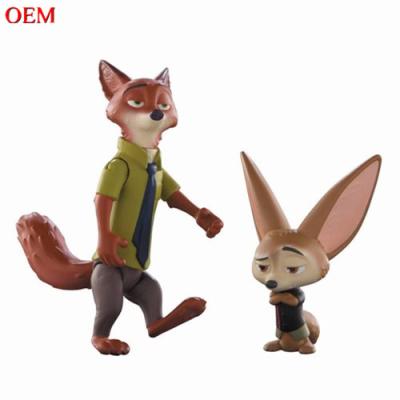 Chine Nick Wilde et Finnick font une figurine miniature d'animal en plastique. à vendre