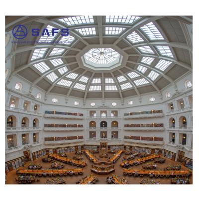 China SAF Modern Designs Roof Glass Atrium Structural Covering Dome Roof Glass Dome for sale