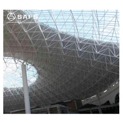 China Low Cost Prefab Building Structural Covering Soccer Stadium Roof Football Stadium for sale