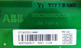 China ABB Advant OCS DSDI 110A Digital Input Board 32 Ch 24 VDC for sale