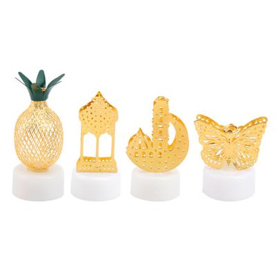 China Home Decorative LED Metal Tealight Lights Christmas Candle Tea Light Ramadan Lamp Candle Light Decorations for sale