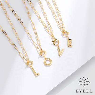 China Office/Career 2021 Fashion Trend Jewelry For Women Hip Hop 26 Name Initial Letter Copper Gold Plated Necklaces Sets True For Women Party for sale