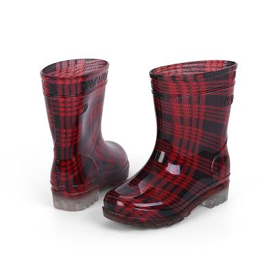 China Damping Waterproof Baby Kids Cute Children Girl Rain Boots PVC Water Shoes For Toddlers for sale