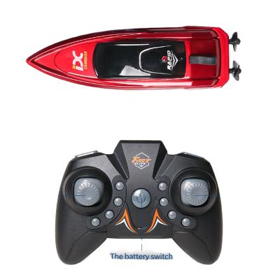 China RC Hobby 2.4G Mini Remote Control RC Small Size High Speed Game Toys Tug Velocity Boat 2021 For Sale Gift for sale