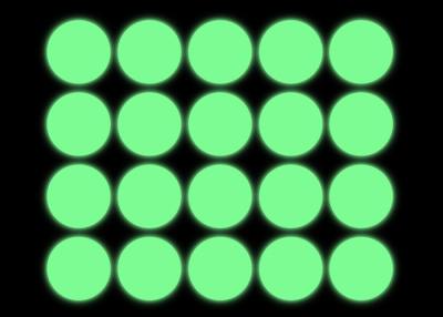 China Non-Toxic Photoluminescent Adhesive Glow In The Dark Tape Dots for sale