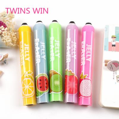 China Creative custom pencil 3d shape rubber eraser direct selling school promotional stationery promotionaal for kids 538 for sale