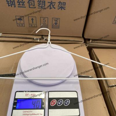 中国 16インチ 標準 プラスチック コーティング ワイヤー ハンガー 服 International 販売のため