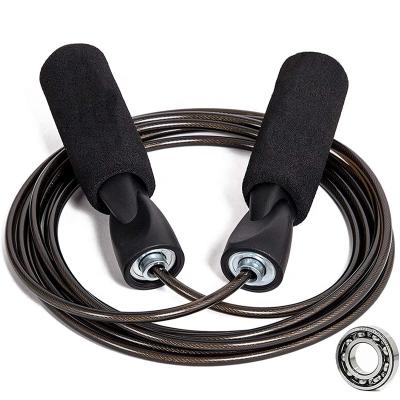 China Durable Professional Adjustable Steel Wire Jump Rope Tangle Free Durable Easy Fit Men Women Speed Skipping Rope for sale