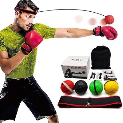 China Training Exercise Boxing Speed Boxing Ball Head-mounted PU Punch Ball Training Hand Eye Reaction Home Sandbag Fitness Boxing Equipment for sale