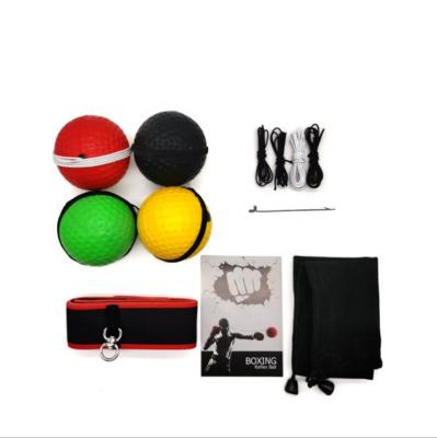 China Boxing Training Exercise Custom Logo Boxing Reflex Ball With Adjustable Headbands Boxing Speed Reflex Punch Ball Lifting Reaction Force Hand Eye Training for sale