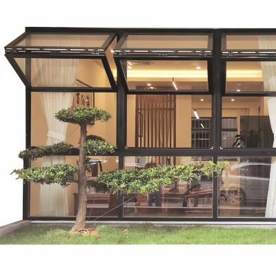China Classic Very Large Opening Folding Vertical Folding Window Commercial Folding Windows Durable Aluminum Bifold Glass Window for sale