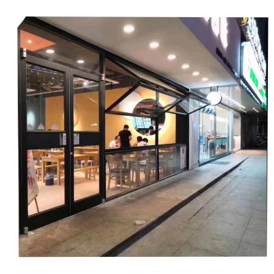 China Durable Hot Selling Large Size Fold Up Aluminum Bi-Folding Window Vertical Bifold Windows Vertical Bifold Windows for sale
