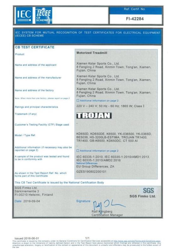 CB - Xiamen Kstar Sports Co., Ltd.