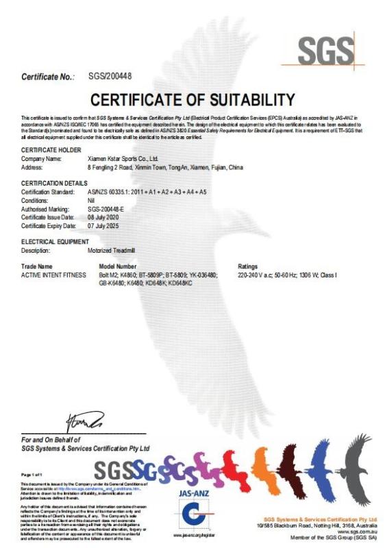 EPCS - Xiamen Kstar Sports Co., Ltd.
