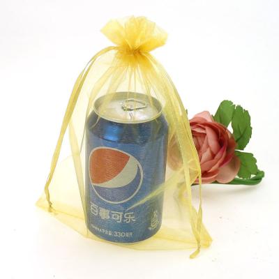 China Recyclable Organza Gift Bags / Pouch With Logo Ribbon for sale