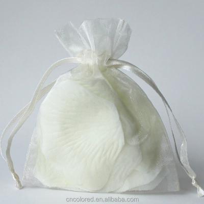 China Recyclable Cheap Custom Printed Organza Shoe Bag / Organza Pouch for sale