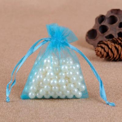 China Recyclable Sparkle Organza Gift Bags / Cheap Custom Printed Organza Pouch for sale