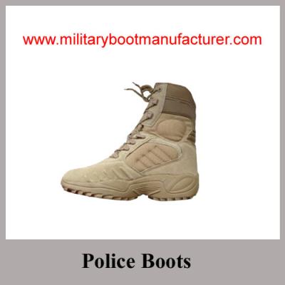 China Wholesale China made Full Grain Suede Tan Color Military Tactical Desert Boots for sale