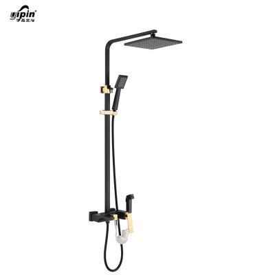 China With Kaiping 2021 Modern Wall Mounted Shower Head And Handle Bathroom Luxury Supersprint System Sliding Bar Shower for sale