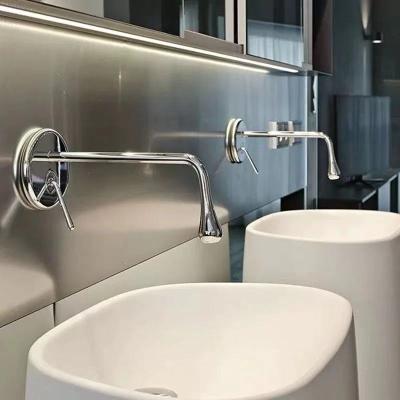 China Metered Faucets Economy Type Concealed In The Wall Faucet Mixer Basin Sink Commercial Brass Faucet for sale