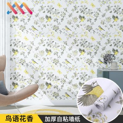 China Diseño Floral Moderno PVC Autoadhesivo 3D Papel de Pared impermeable a aceite Adesivo a prueba de agua para cualquier lugar Paredes suaves y limpias en venta