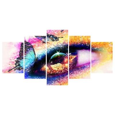 China Personalized Customization Diamond Painting Full Drill Large Colorful Eye Paintings 5pc Diamond Painting for sale