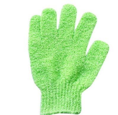 China Anti-impact Fashion Body Scrub Exfoliating Shower Bath Natural Nylon Gloves for sale