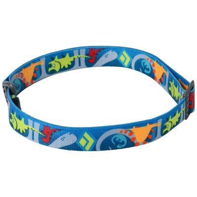 China Viable Custom Adjustable Headlamp Strap With Reflective Night Elastic Safety Hook Buckle Belt Main Band for sale