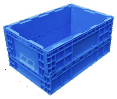 China Solid Box Plastic Crate Collapsible Crates Stackable Plastic Folding Basket Crates For Storage And Logistics for sale