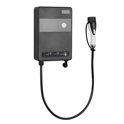 China Cheapest Factory Manufacturer OCPP Type - 2 3 phase 16a 7.5 kilowatt 11kw ev charger gb/t charger EV charger Wallbox ref 535*310*190mm for sale