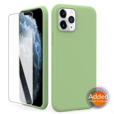 China Hot Selling AhaStyle Full Protection Anti-drop Mobile Phone Frames Soft Liquid Silicone Filter For iPhone 11 Pro Max Cover Shockproof for sale