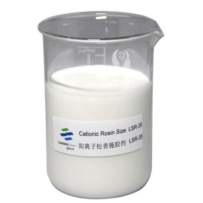 China High Quality and Stable Emulsion Ideal for Cultural and Coated Papers 35% Cationic Rosin Sizing Agent for sale
