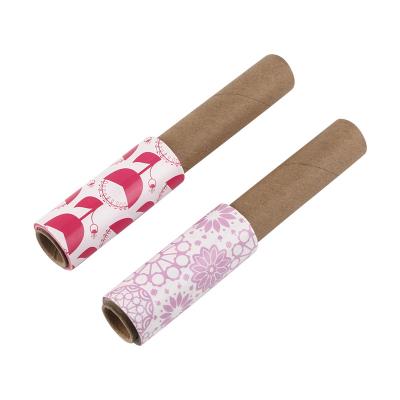 China Mini Lint Roller Pet Dog Cat Eco-Friendly Dust Sticky Hair Removal Lint Roller With Plastic Handle Reusable Dust Fiber Roller for sale