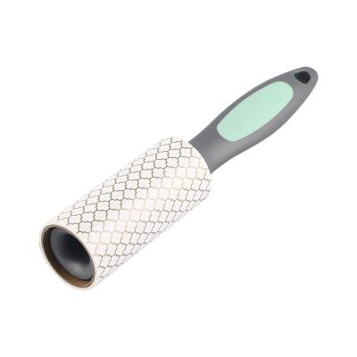 China Eco-friendly Disposable Replaced Mini Lint Roller Travel Leg Fiber Roller Portable Straight Dusting Brush for sale